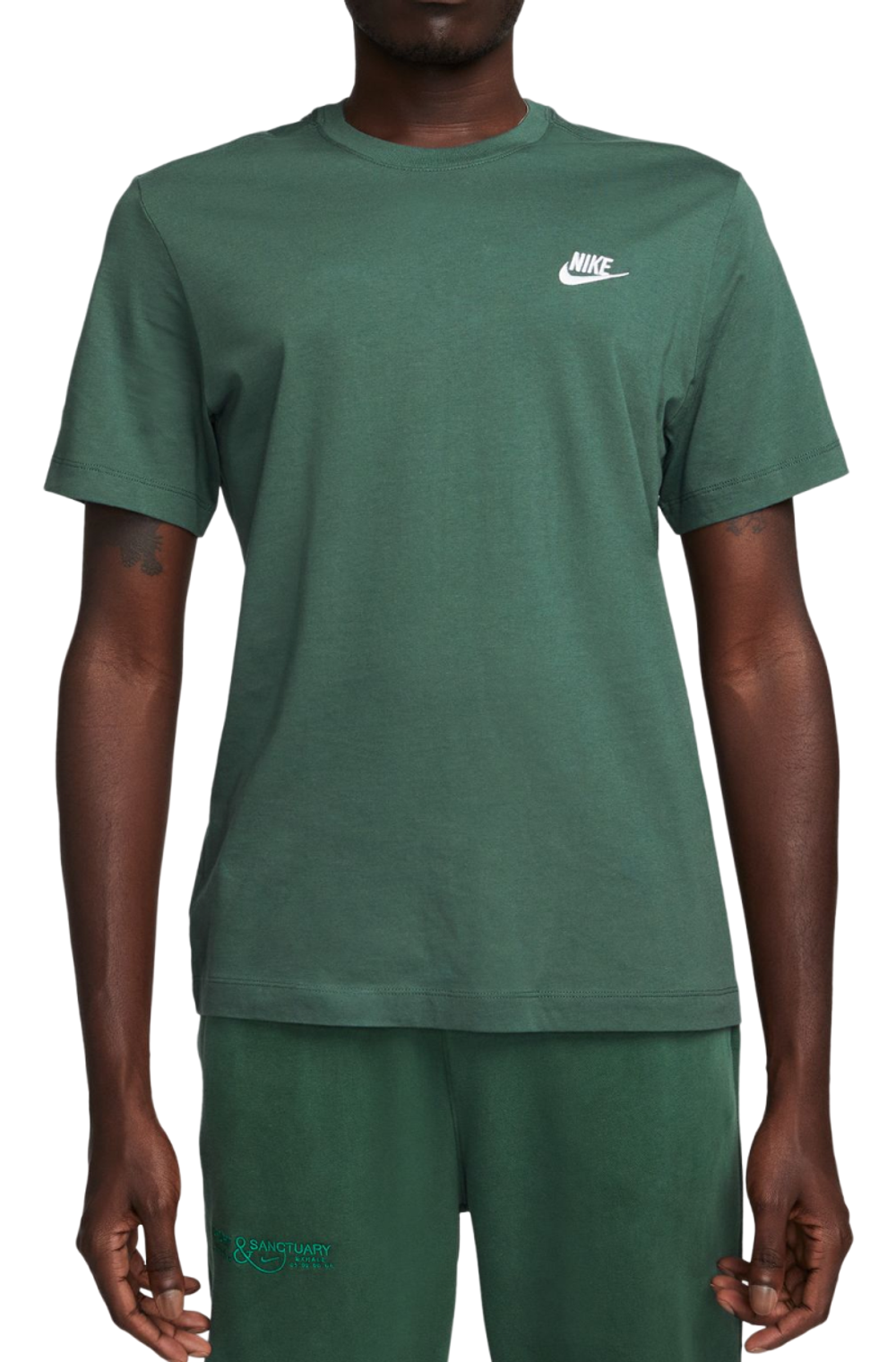 Футболка мужская теннисная Nike Sportswear Club T-Shirt - faded spruce