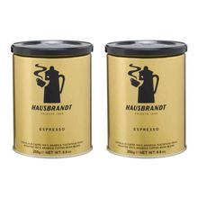 Кофе в зернах Hausbrandt Espresso жестяная банка 250 г, 2 шт