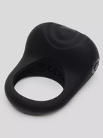 Черное эрекционное виброкольцо Sensation Rechargeable Vibrating Love Ring (Цвет: черный)