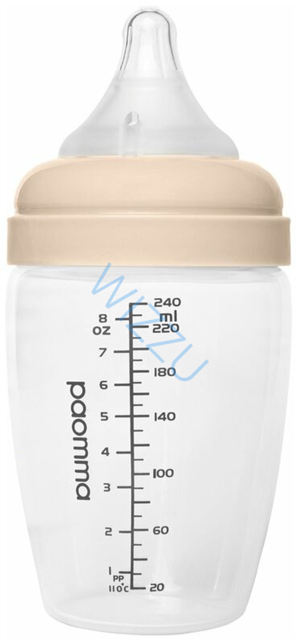 Пластиковая бутылочка Paomma 240 мл Buttercream