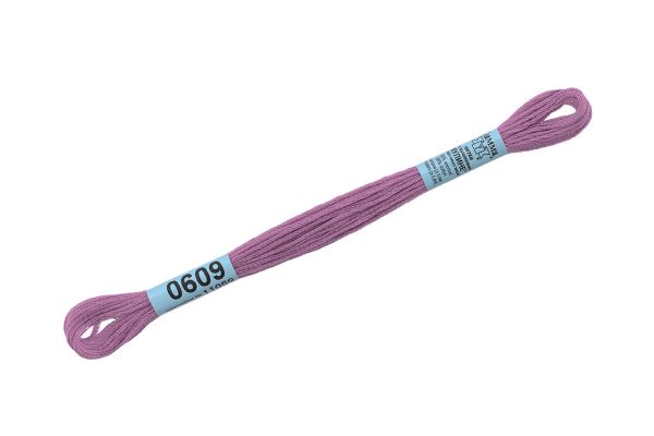 Мулине Gamma 100% хлопок, цв.0609 св-лиловый, 24 мотка по 8 метров
