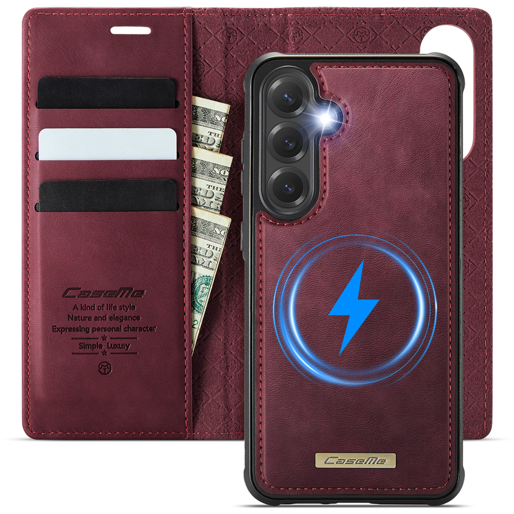 Чехол-кошелек CaseMe 2 in 1 MagSafe Samsung Galaxy S25+