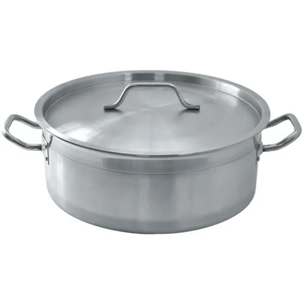Кастрюля 10 л котел 32*12 см Kitchen Staff низкий с крышкой нерж. ИНДУКЦИЯ P.L. Proff Cuisine