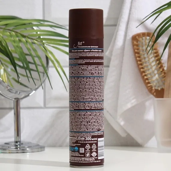 Лак для волос Jet chocolate Flexible maxi "Ультрасильная фиксация", 300 мл