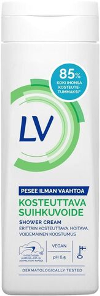 LV 250 мл Увлажнющий крем для душа 85% (из Финляндии)