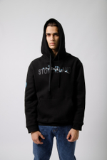 Худи STONE ISLAND (черн/начёс) ART:5649