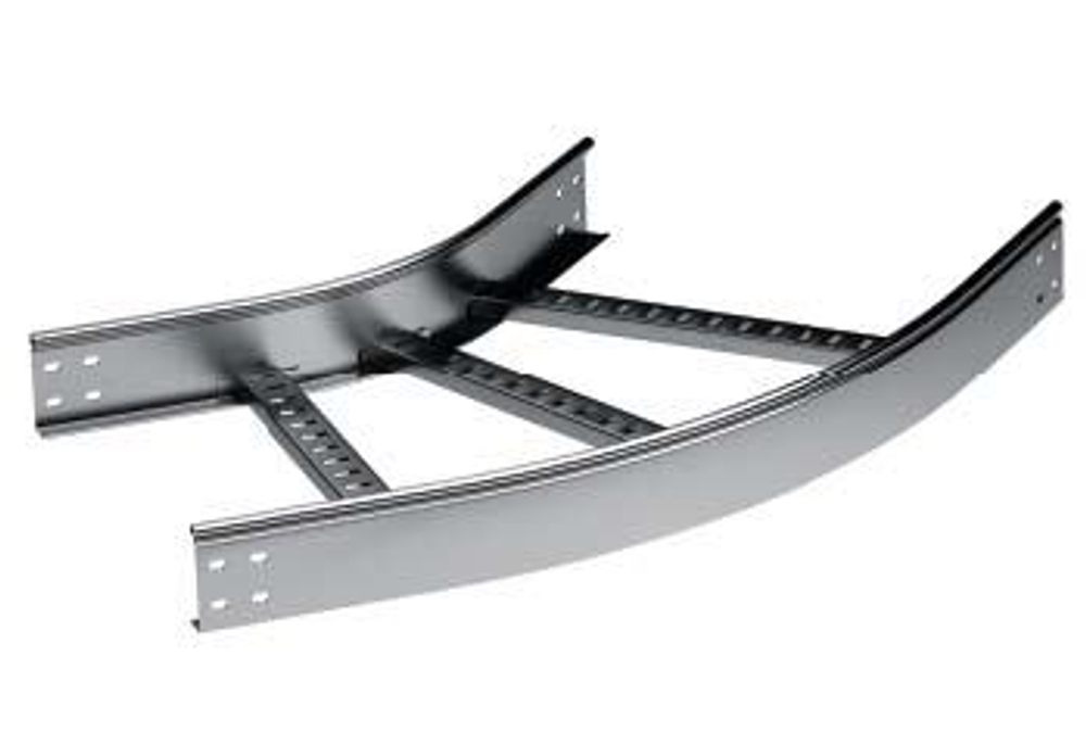Угол горизонтальный 45º 80x600 R600, цинк-ламельный