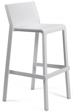 Стул пластиковый барный Nardi Trill Stool, белый