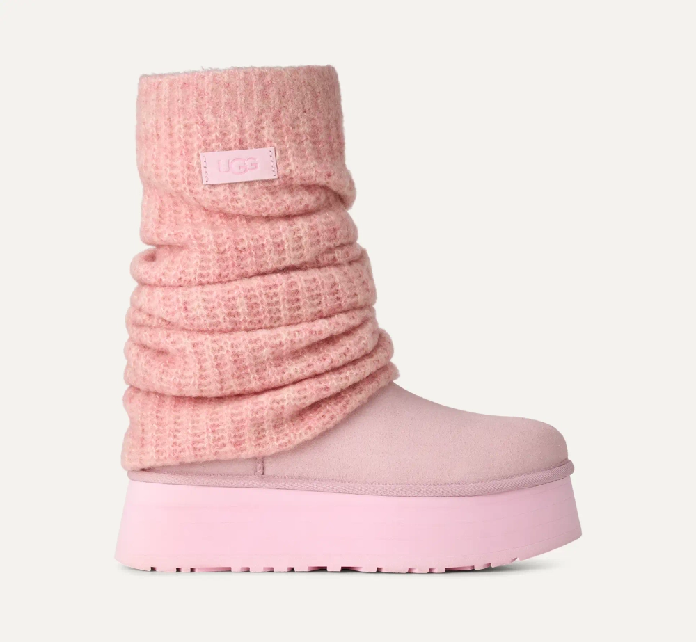 UGG Угги Classic Mini Dipper, светло-розовый