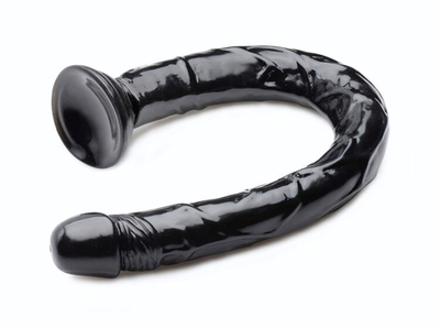 Черный анальный фаллоимитатор Hosed Realistic Anal Dildo - 50,8 см. (Цвет: черный)