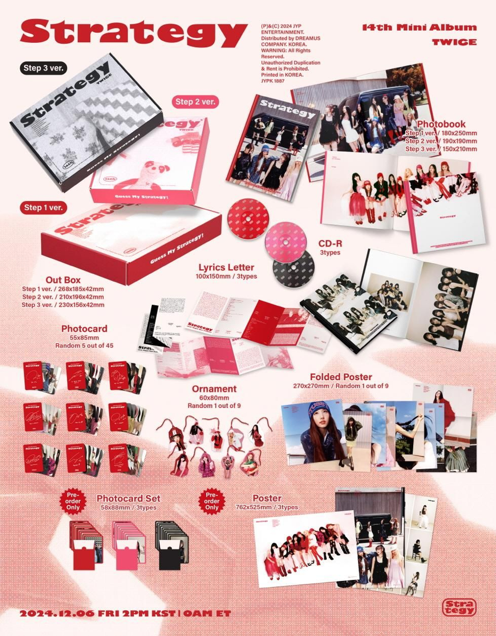 Альбом TWICE - STRATEGY 14th Mini Album RANDOM Version