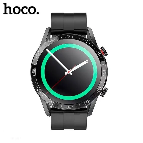 Смарт-часы Hoco Y2, 1.3", 240х240, IP68, BT3.0+4.0, 290 мАч, поддержка вызова,шагомер,черные