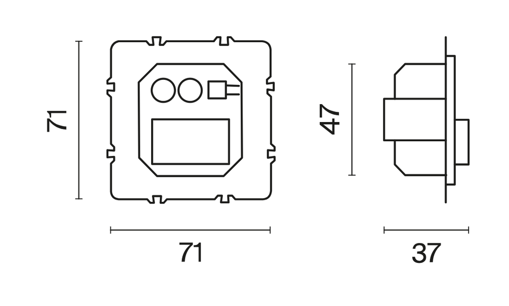 Механизм датчика движения встраиваемого, Voltum S70 VLS0705M