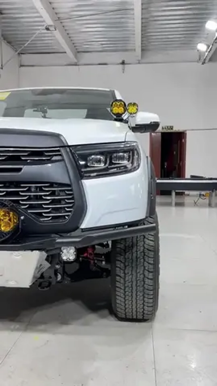 Силовой бампер с защитой картера для GWM Poer KingKong 2023+ Great Wall Motor Поэр Кинг Конг стальной бампер защита