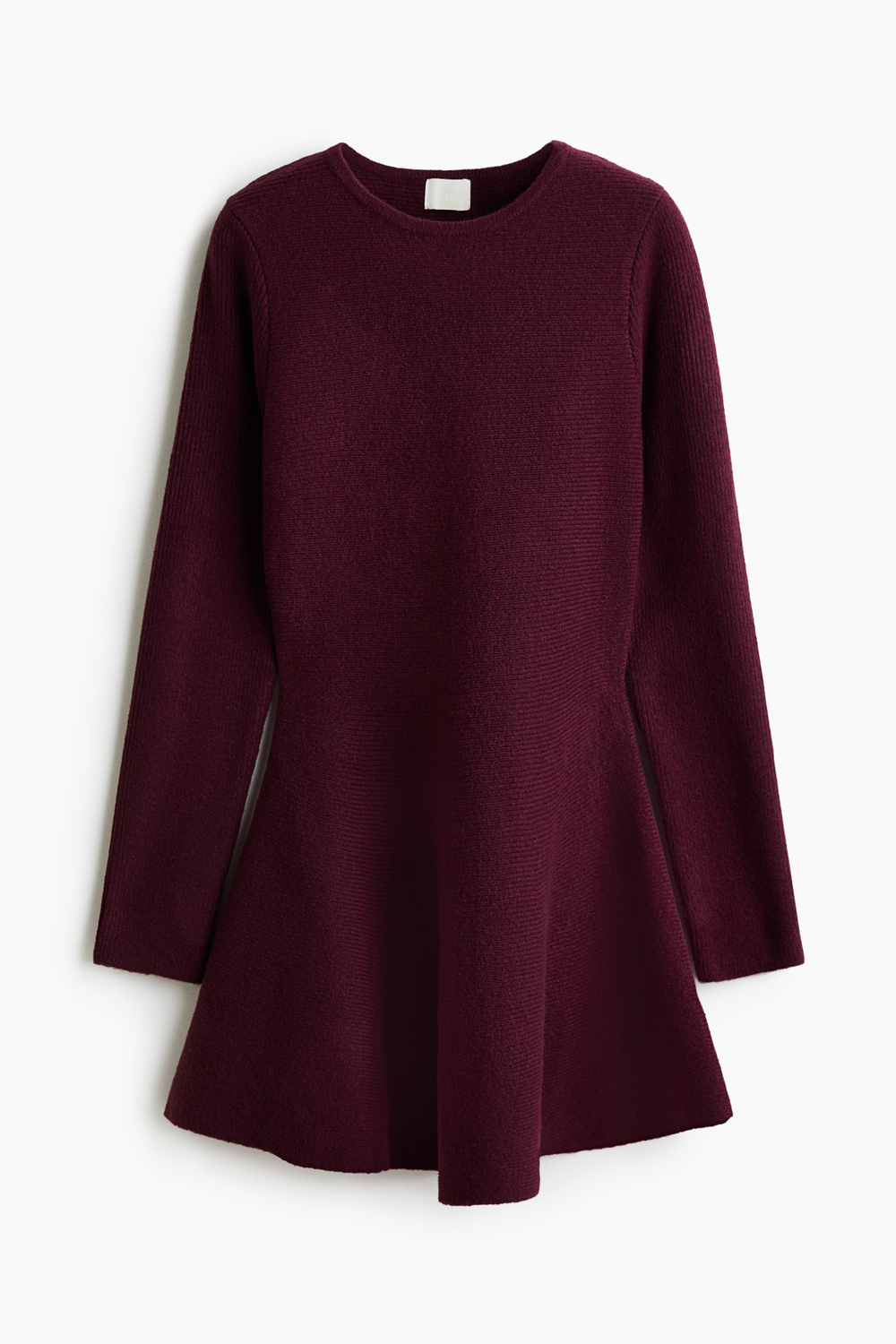 Платье из эластичной вязки с юбкой клёш - H&M