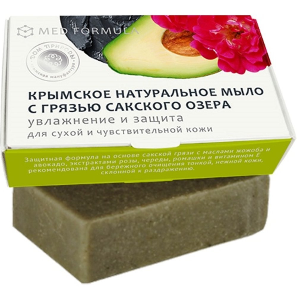 Состав мыла MED-formula — грязь Сакского озера, масла жожоба и авокадо
