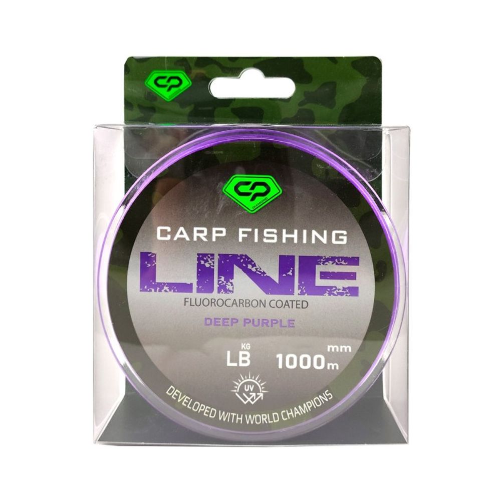 CARP PRO Леска Fluorocarbon Coated Deep Purple 1000м 0,370мм