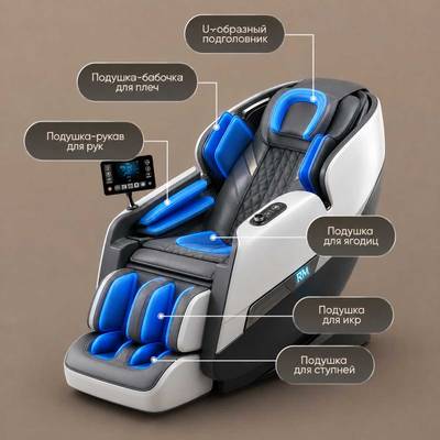 Массажное кресло RelaxMaster Vital Zen SL, 4D