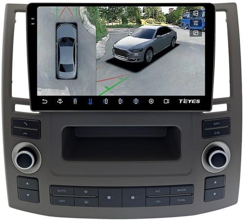 Магнитола для Infiniti FX35, FX45 S50 2006-2008 - Teyes CC3-2K-360 монитор 9.5" 2K QLED на Android 10, Быстрая, CarPlay, 4G SIM-слот, 4 камеры в комплекте