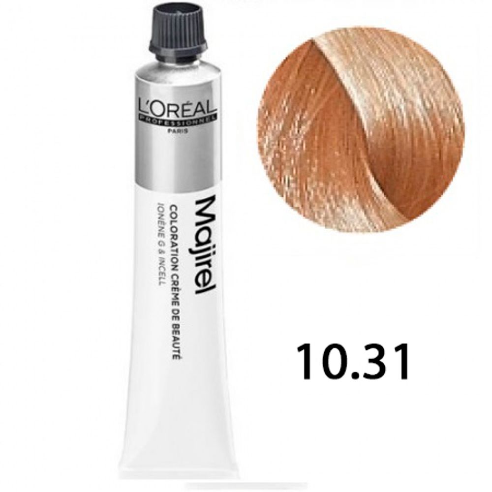 L'Oreal Professionnel Majirel 10.31 очень очень светлый блондин золотисто-пепельный 50мл