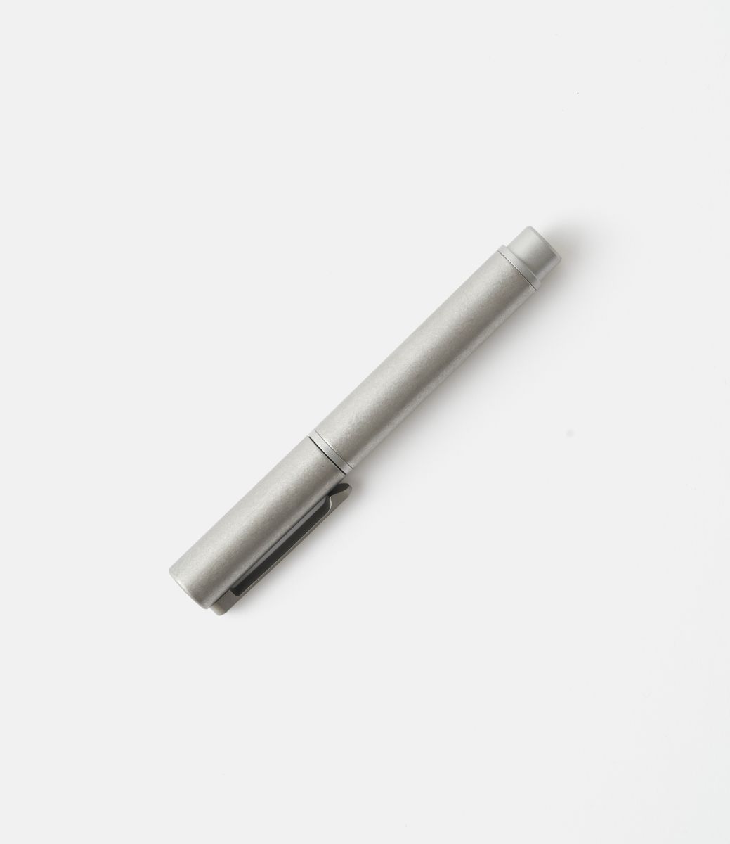 TEC Hi-Markr Titanium Stonewashed Pocket Clip Cup — титановый маркер-текстовыделитель