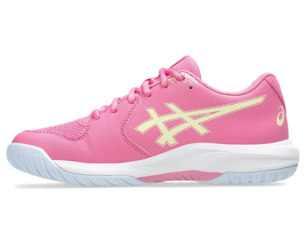 Детские теннисные кроссовки Asics Gel-Dedicate 9 GS - dragon fruit/soft yellow