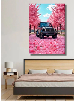 Картина "Land Rover Лесной Патруль",на стену 50х70см 1шт.