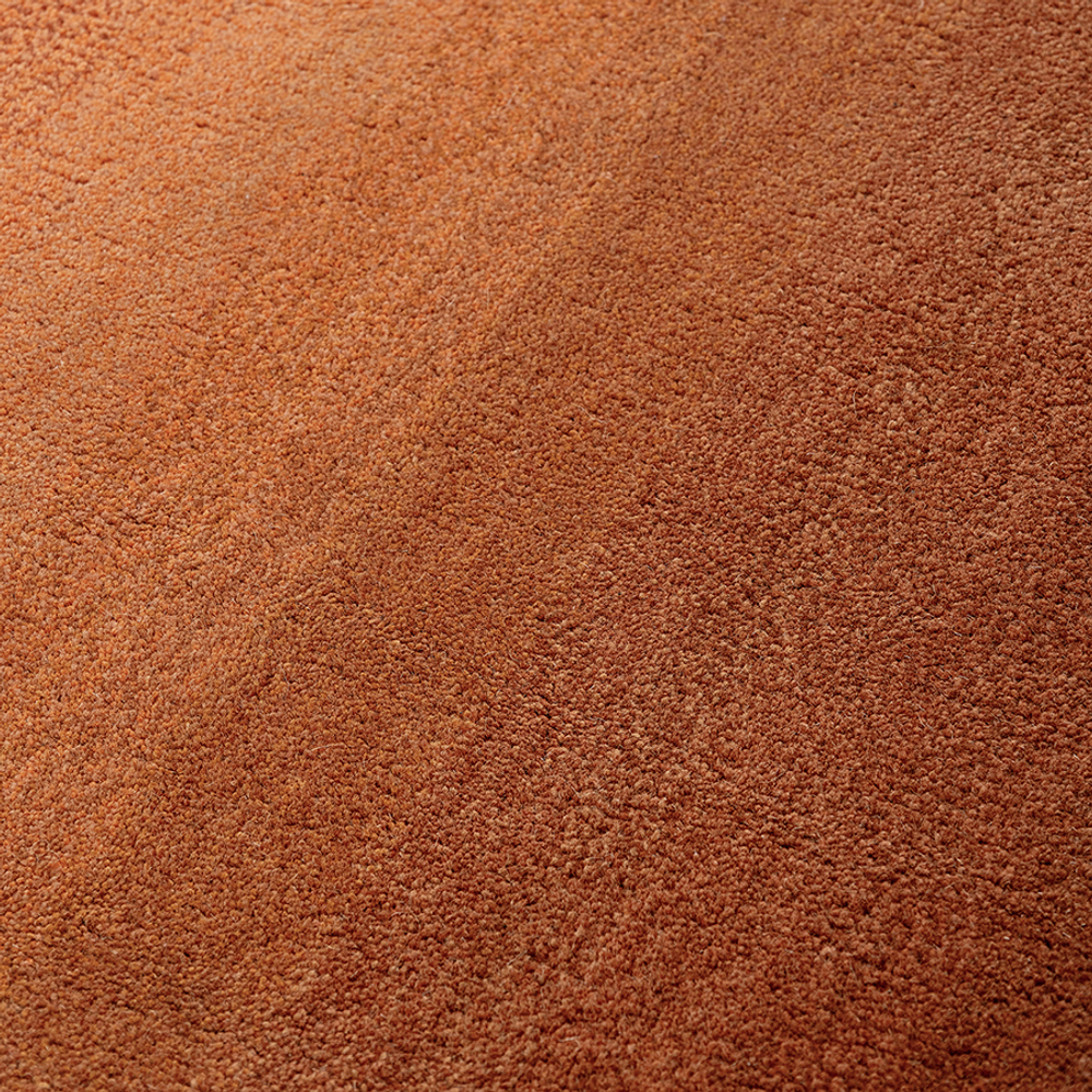 Ковер из шерсти over horizon терракотового цвета из коллекции trendy ruffles, 120х180 см