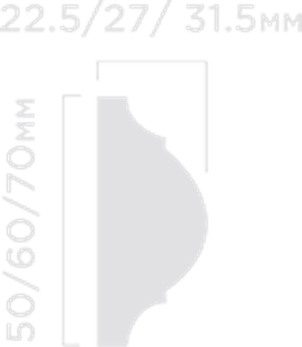 Молдинг HiWood, 60x27 мм