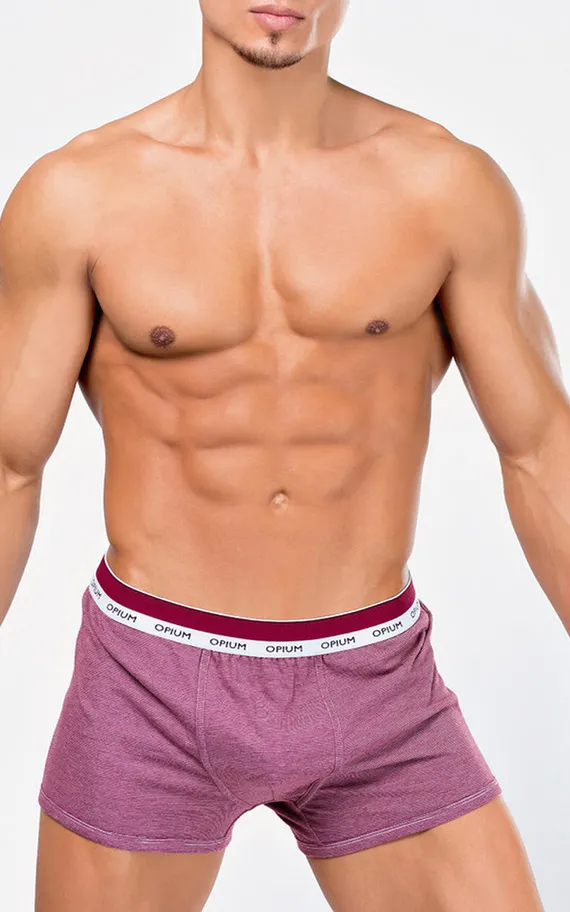 Мужские трусы R-112 Claret-White