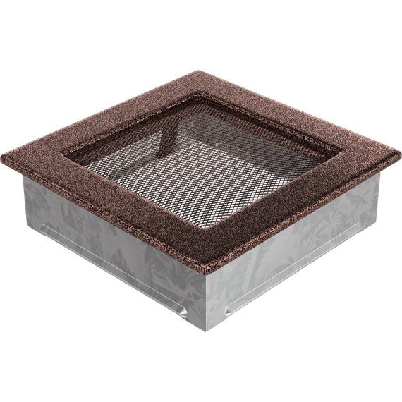 Решетка каминная Kratki Standard Чёрная медь 17x17