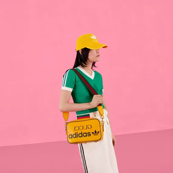 Маленькая сумка на плечо Adidas X Gucci желтый