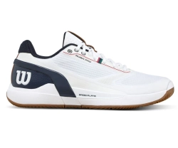 Мужские теннисные кроссовки Wilson Rush Pro 5 Clay - white/navy blazer/gum1a