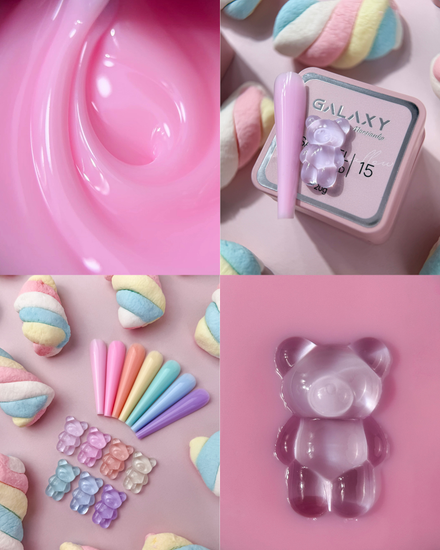 Моделирующий гель Galaxy Safe gel Marshmallow №15, 20г