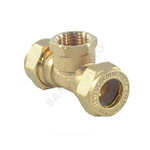 Тройник латунь 15Aх1/2"х15 обжим/ВР STAHLMANN STFL1501/215BEF
