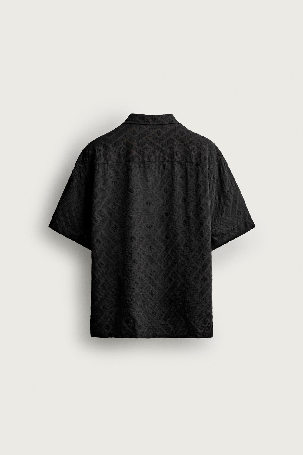 РУБАШКА JACQUARD С ГЕОМЕТРИЧЕСКИМ УЗОРОМ — ZARA