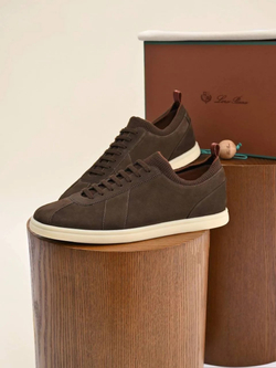Коричневые кроссовки Loro Piana Soho 2.0 Walk