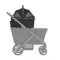Переноска для питомца к детской коляске Anex Modu Black