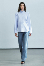 РУБАШКА OXFORD С АЛЖИРКАМИ ZW COLLECTION — ZARA