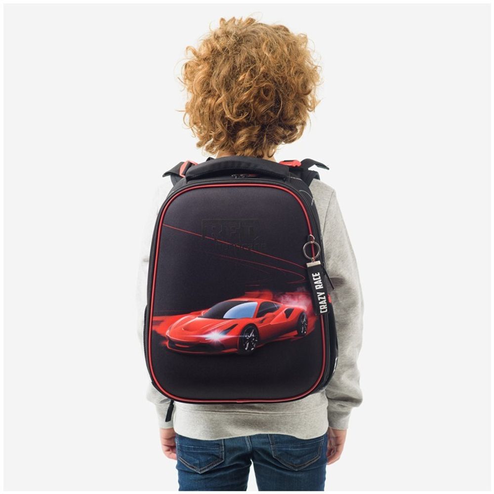 Ранец Berlingo Expert Red hurricane 37х28х16см, 2 отд., с анатомической спинкой