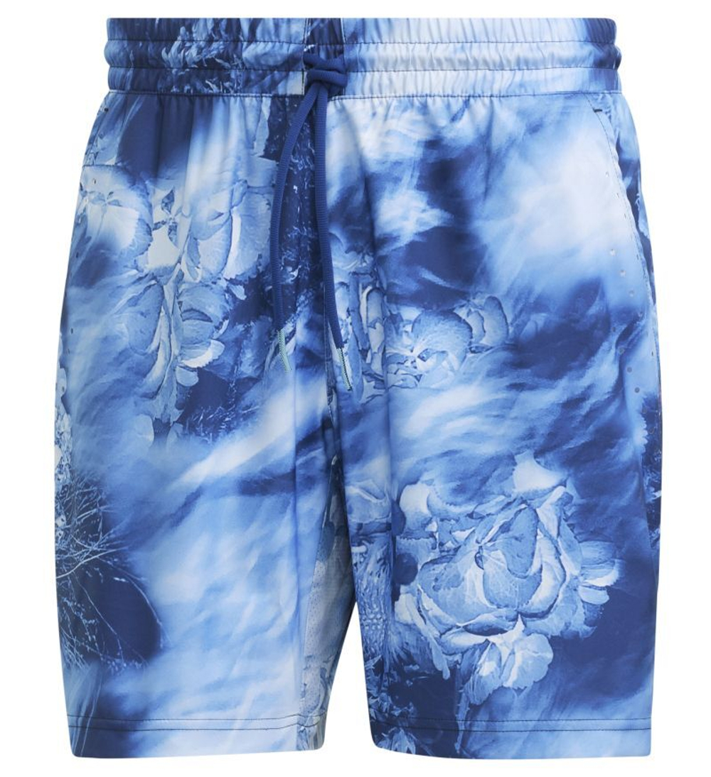 Мужские теннисные шорты Adidas Melbourne Ergo Tennis Graphic Shorts - разноцветный/victory blue/white