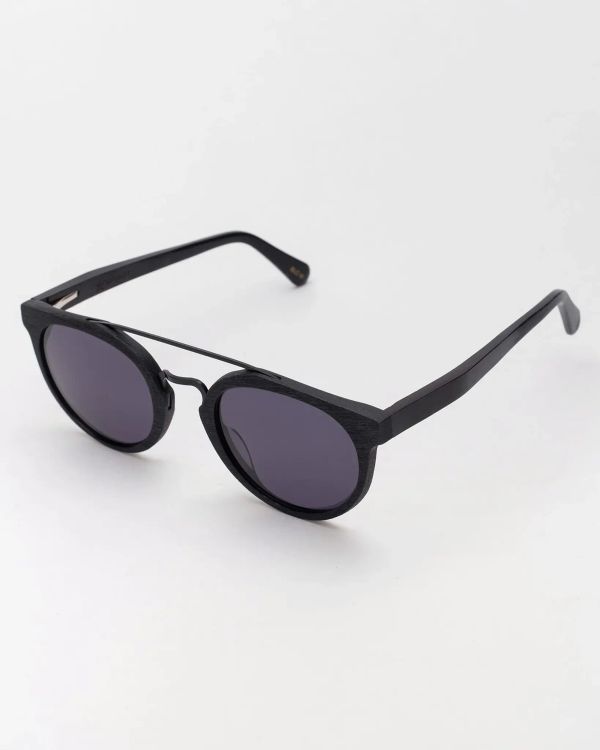 Очки солнцезащитные Spunky Gypsy 7 Black wood. dark grey lens - фото 3