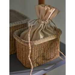 Набор из 4-х корзин для хранения Sustainable collection, бежевый