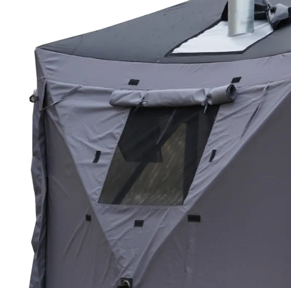 Шатер Wild Land Hub screen house 600 LUX, черно-серый