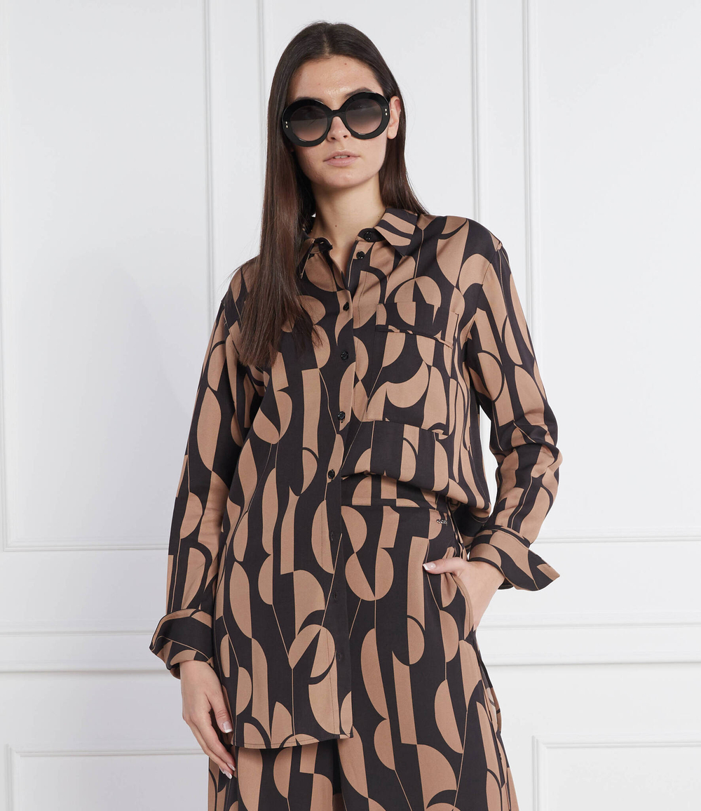 рубашка bilette BOSS BLACK - коричневый(50483884)