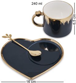 GAEM Art MUG-417/2 Чайная пара «Сердце»