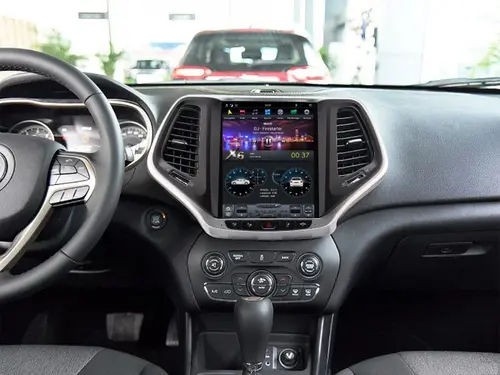 Магнитола для Jeep Cherokee 2014-2023 - Kuberg ZF-1018G-Q6 вертикальный экран 10.4" в стиле "Тесла" на Android 11, CarPlay, 4G SIM-слот