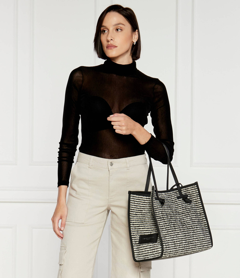 Сумка-шопер + поясная сумка GIANNI CHIARINI - черный(BS 6850 PULLOVER)
