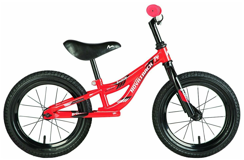 Беговел Novatrack Breeze 14, красный