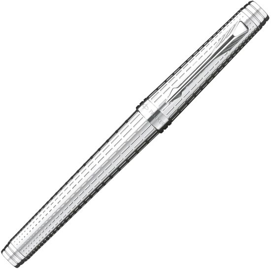 Ручка-роллер Parker Premier DeLuxe T562, цвет: Chiselling ST, S0887990